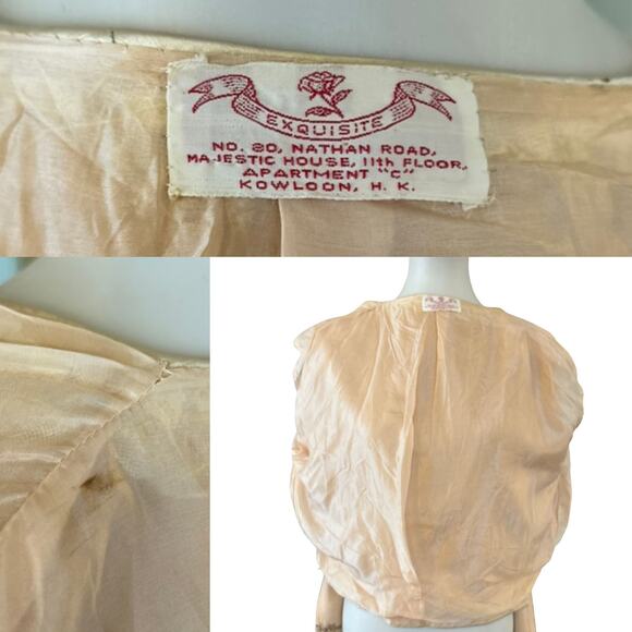 Vintage Mid Century Hand Beaded and Lined Sweater Hong Kong - Picture 8 of 8